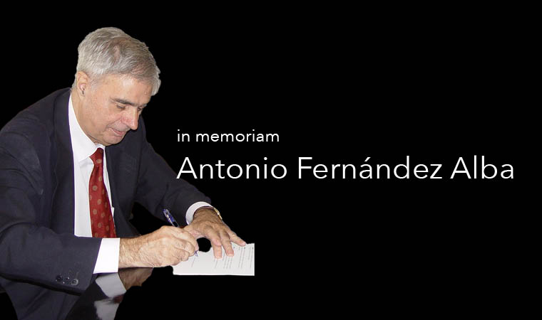 Antonio Fernández Alba. In memoriam